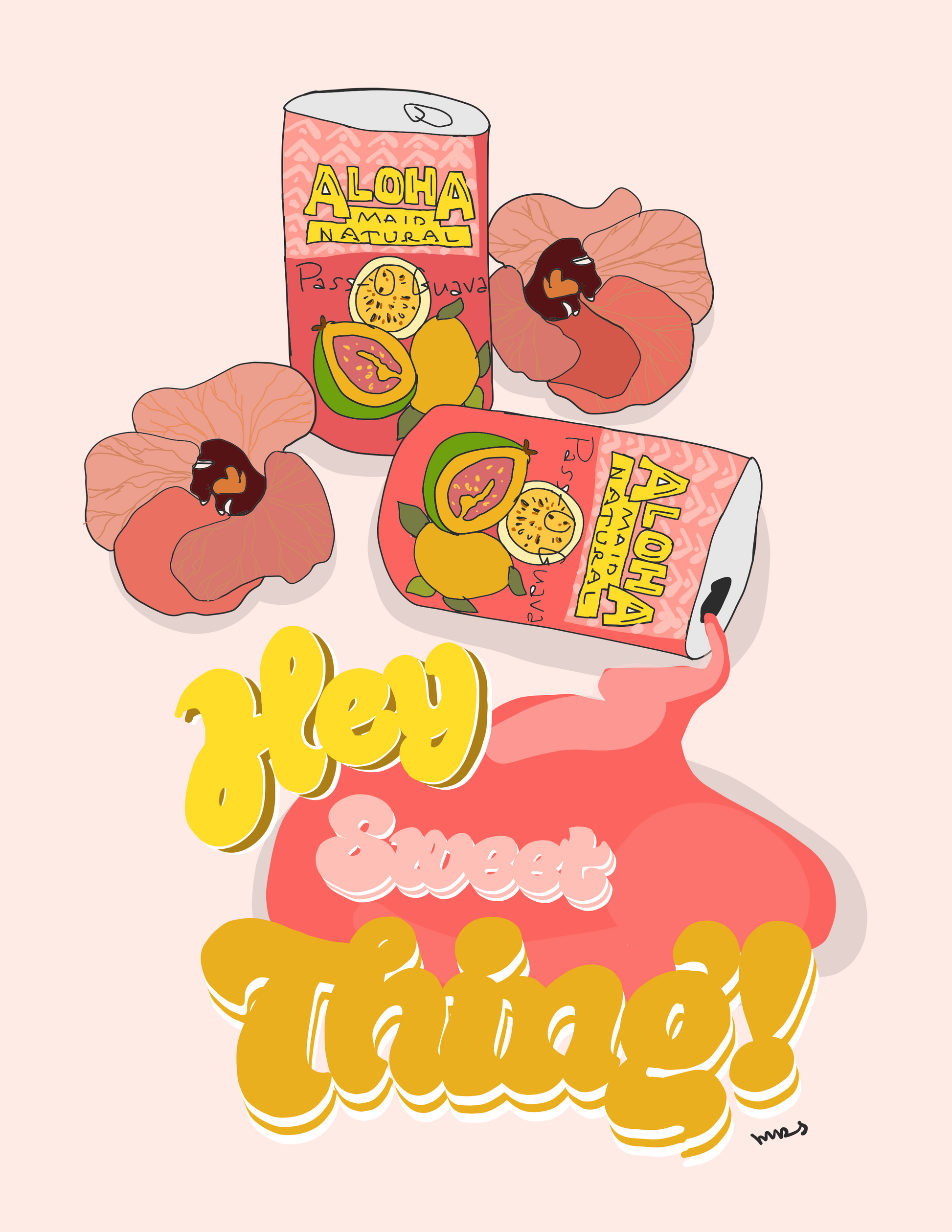 “Hey Sweet Thing” Greeting Card - Margaret Rice Studio