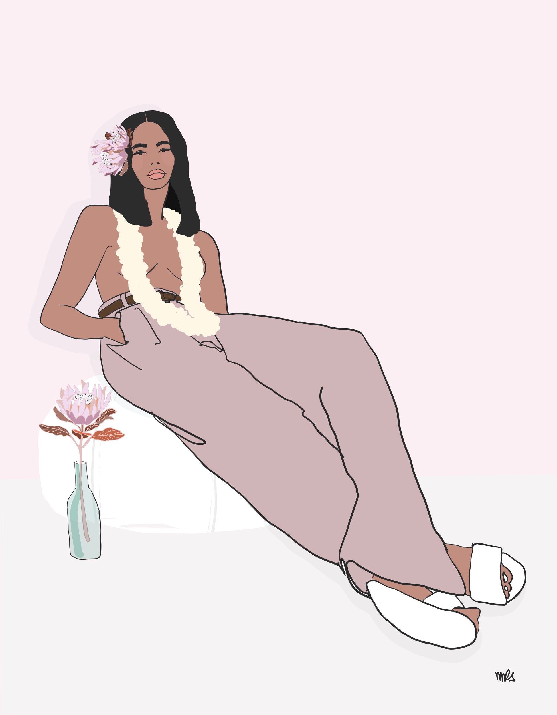 “The Lounging Lady” - Margaret Rice Studio