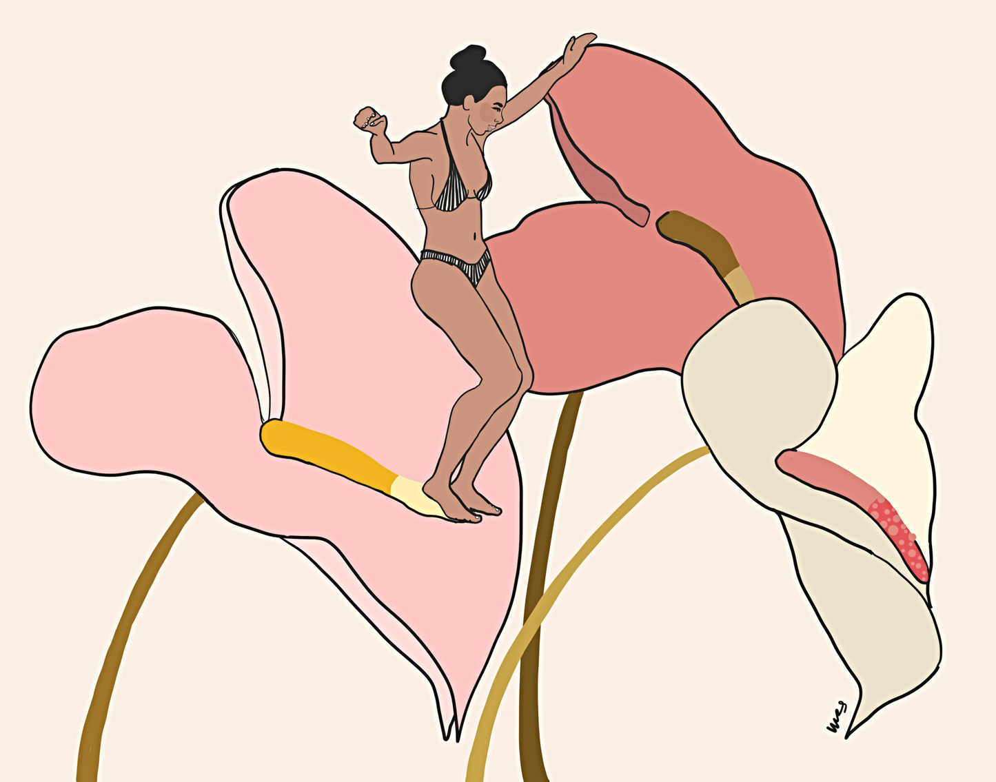 “Sliding in Like” - Margaret Rice Studio