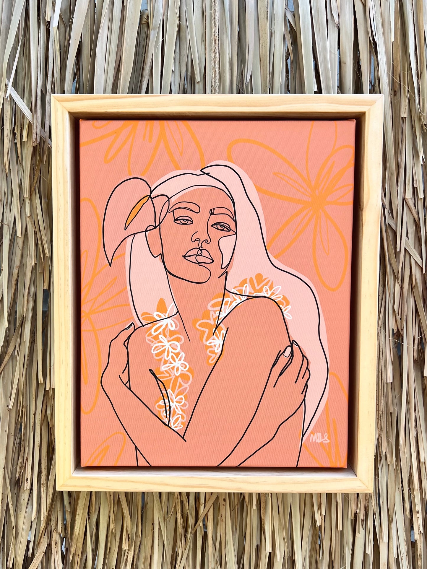 “SELF LOVE” - 11x14” with WHITE OAK frame