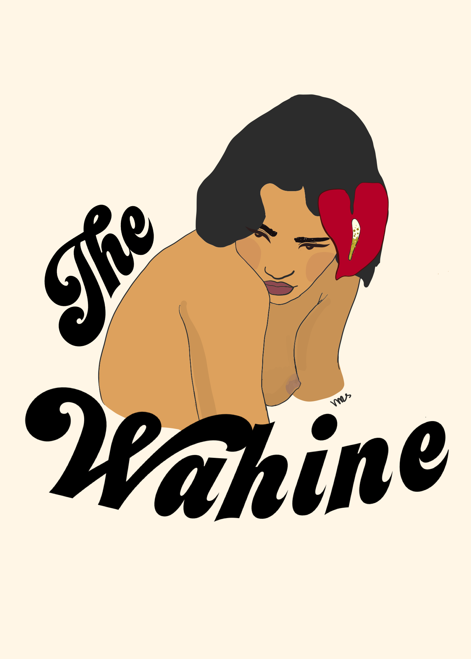 “The Wahine” Greeting Card - Margaret Rice Studio